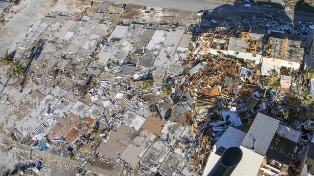 Homes destroyed by Hurricane Michael