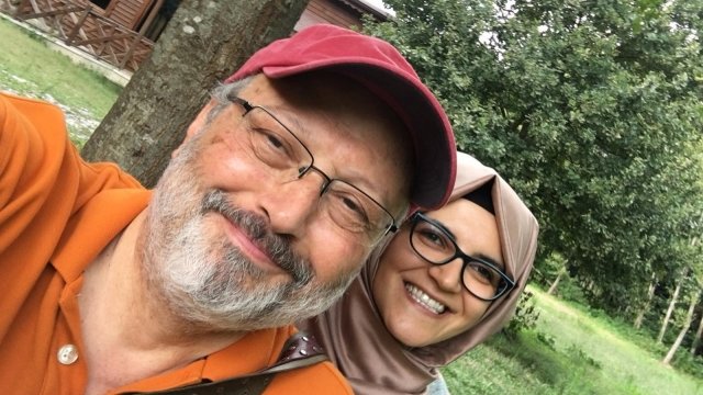 Jamal Khashoggi and Hatice Cengiz