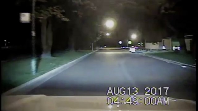 A Chicago police dash cam from Aug. 13, 2017