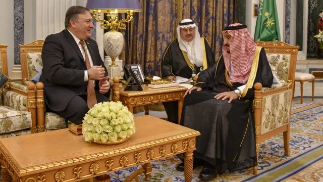 Mike Pompeo and King Salman