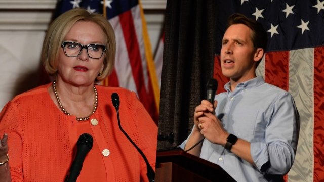 Claire McCaskill and Josh Hawley battle to win a Missouri Senate seat.