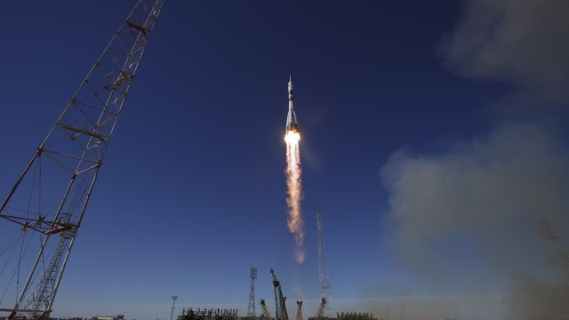 The Soyuz MS-10 spacecraft