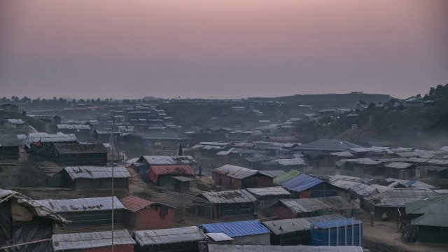 Rohingya Muslims at refugee camp in Bangladesh