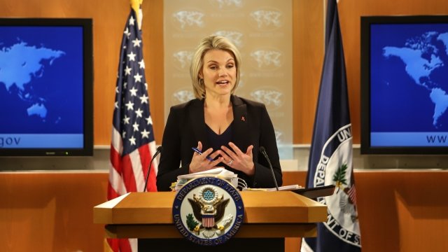State Department spokeswoman Heather Nauert