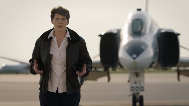 Amy McGrath appears in her first campaign ad