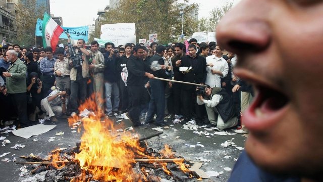 Iranians mark 25th anniversary of Islamic Revolution in 2004