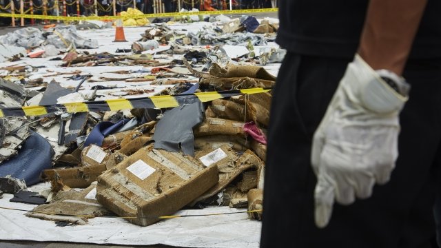 Wreckage from the Lion Air flight JT 610