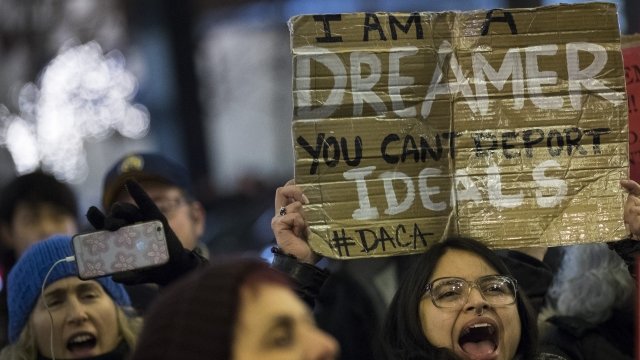Activists rallying for DACA