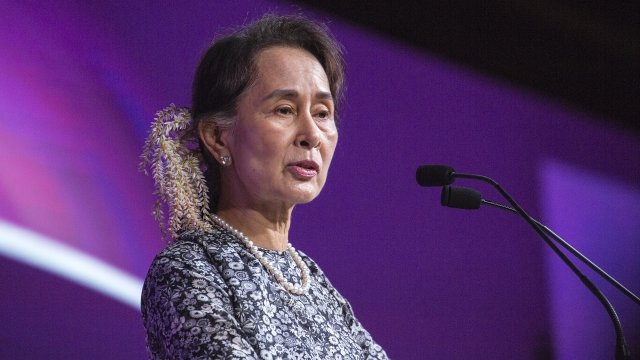 Myanmar leader Aung San Suu Kyi