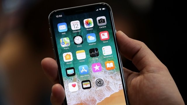 The new iPhone X is displayed.