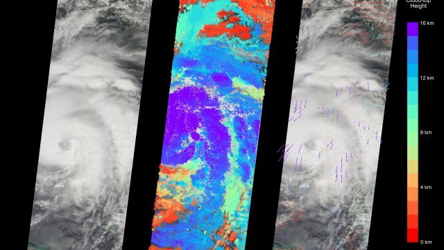Satellite images of Hurricane Michael
