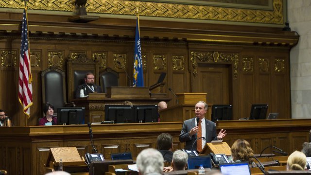 Wisconsin Republicans work through a lame-duck session of the state legislature.