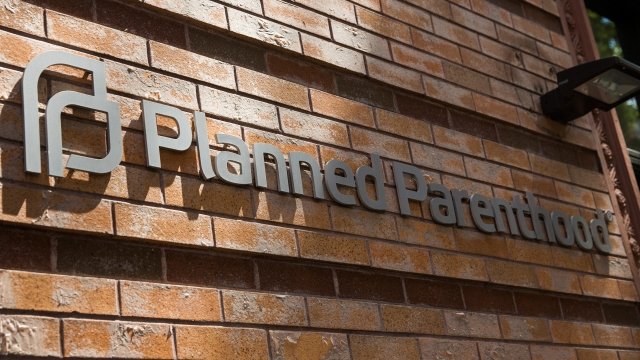 Planned Parenthood sign.