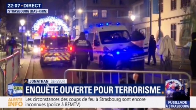 Scene of a deadly shooting in Strasbourg, France