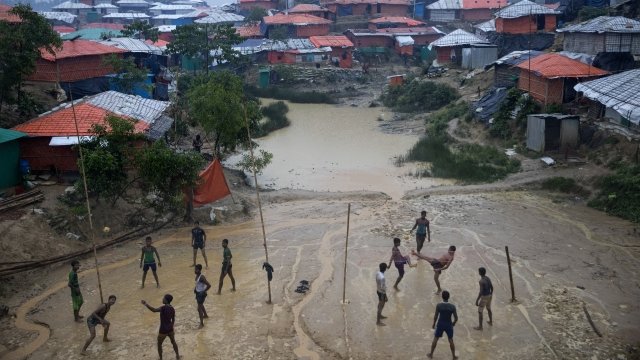 Rohingya Muslins at a refugee camp in Bangladesh