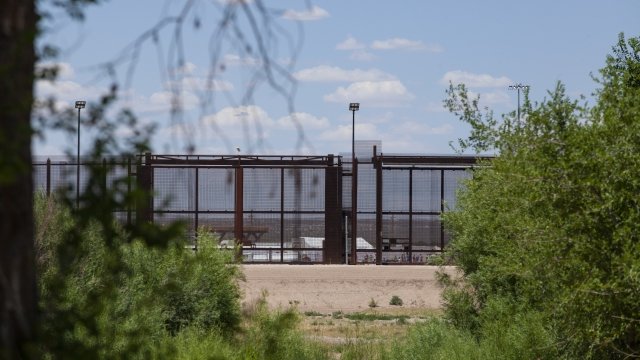 Migrant shelter in Tornillo, Texas