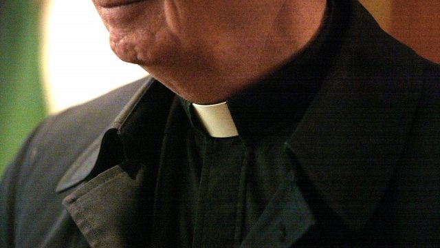 Collar of a Catholic priest