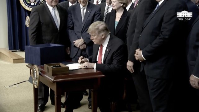 President Trump signs the farm bill