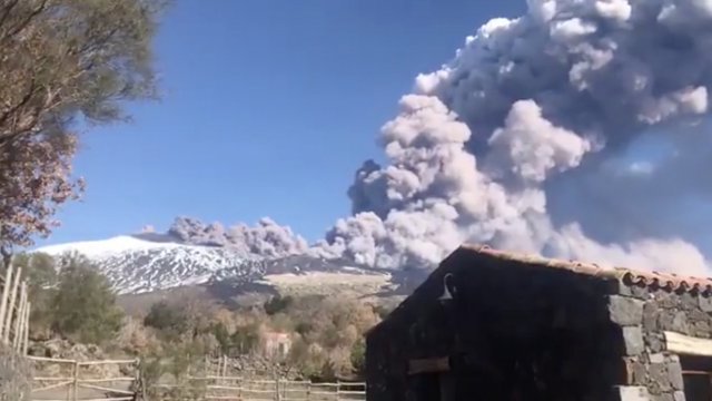 Mt. Etna eruption
