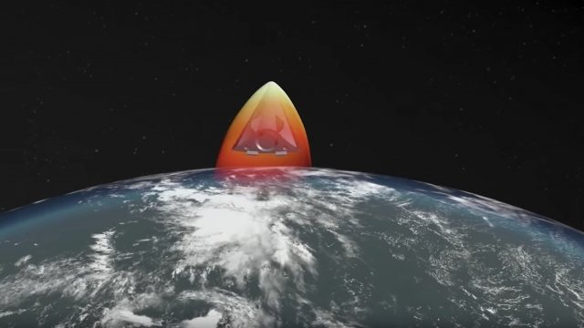 A 3D rendering of Russia's new hypersonic glide missile