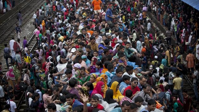 Crowd in Bangladesh