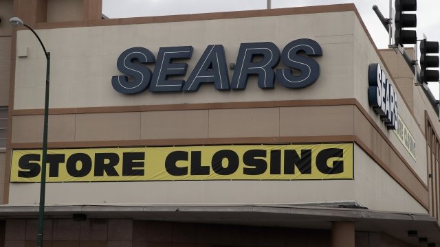 Sears' signs on a building