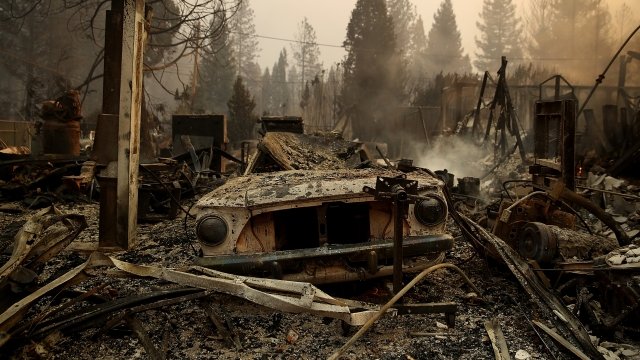 Devastation caused by the Camp Fire