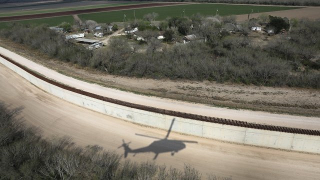 Part of the U.S.-Mexico border fence in Texas