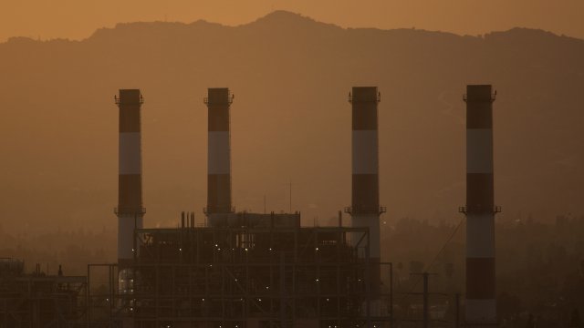 The gas-powered Valley Generating Station is seen in the San Fernando Valley.