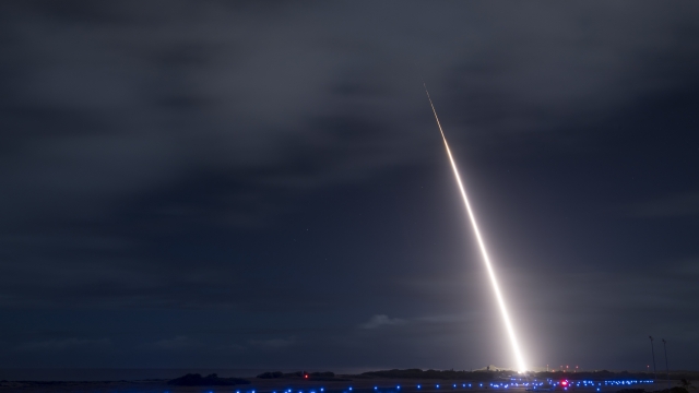 A target missile was launched from the Pacific Missile Range Facility at Kauai, Hawaii