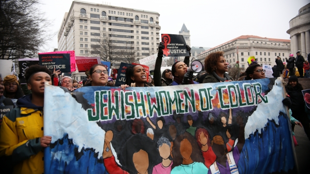 Hundreds converge on Washington, D.C. for the Women's March.