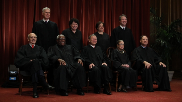 Group photo of Supreme Court justices