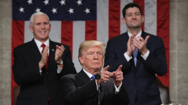 President Trump acknowledges guests at State of the Union