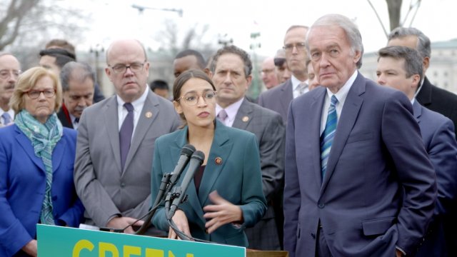 The Green New Deal's co-sponors speak on Capitol Hill