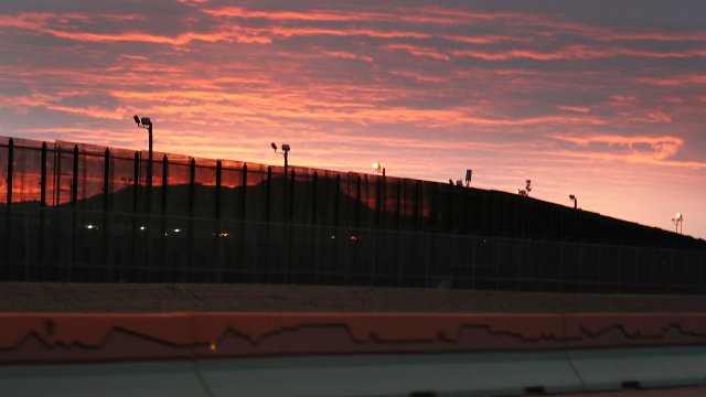 Border wall in El Paso