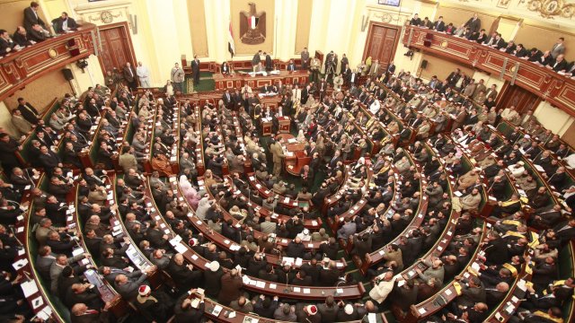 A general view of Egyptian parliament session