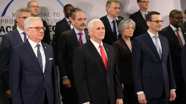 Vice President Mike Pence with world leaders