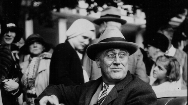FDR campaigning