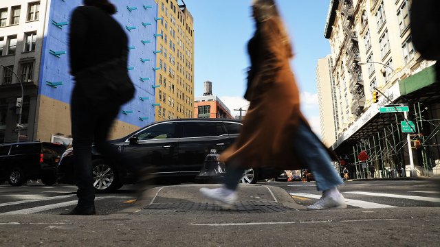 Pedestrians in New York City