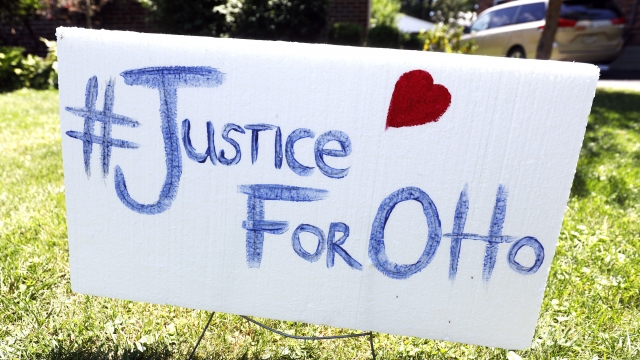 Justice for Otto yard sign.