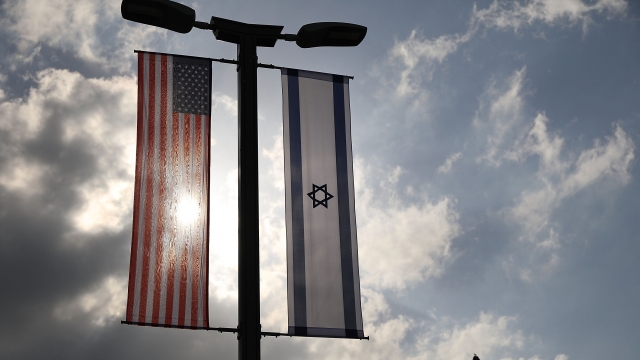 U.S. and Israel flags