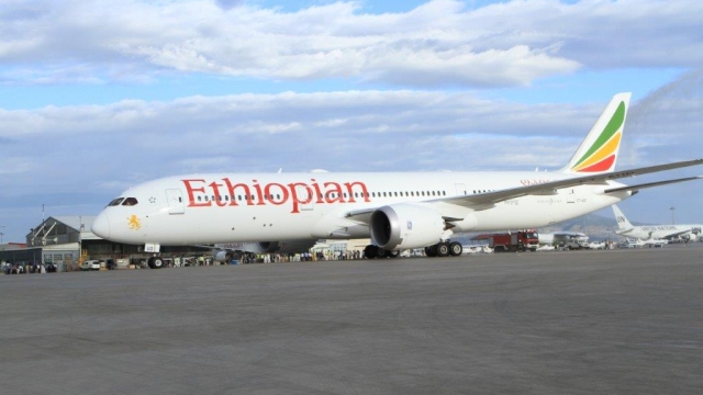 Plane at Addis Ababa Bole International Airport