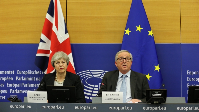 British Prime Minster Theresa May and President of European Commission Jean-Claude Juncker