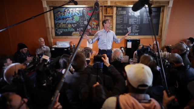 Beto O'Rourke at a campaign stop.