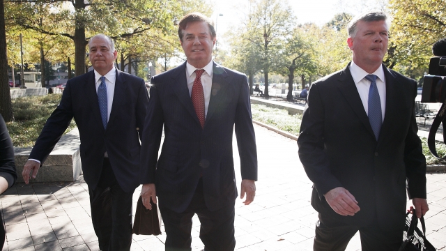 Paul Manafort and his attorney Kevin Downing