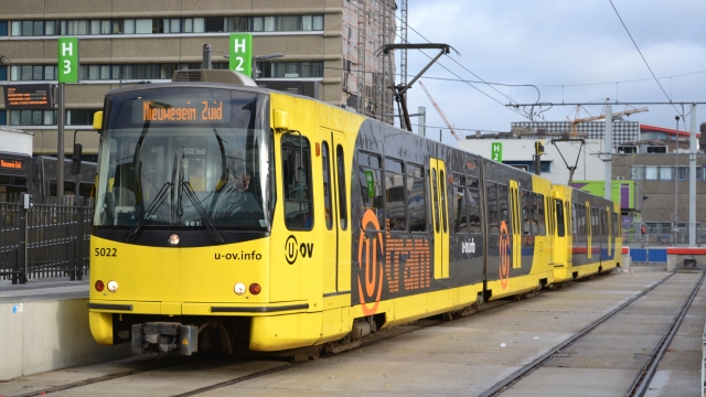A tram in Utrecht