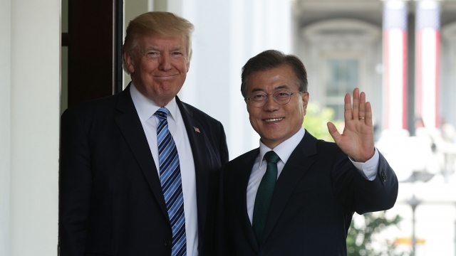 President Donald Trump and South Korean President Moon Jae-in