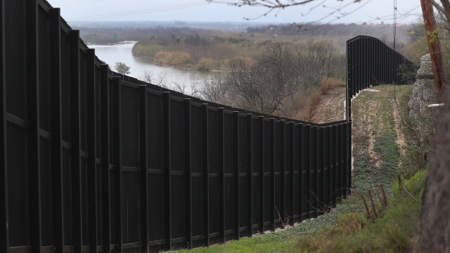 A fence along the U.S.-Mexico border