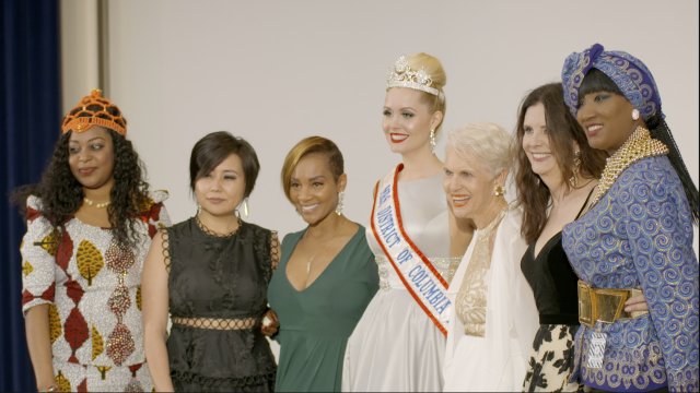 Attendees of the Glamour and Diplomacy fashion show