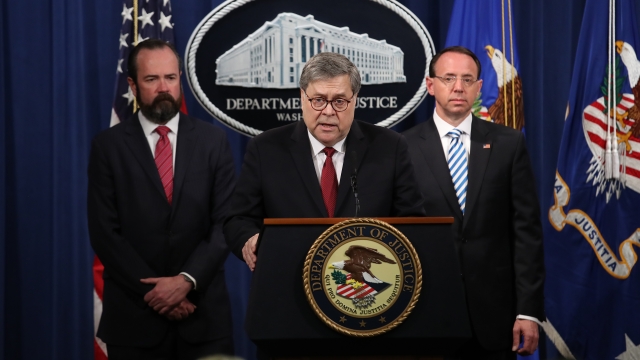Attorney General William Barr speaks about the release of the redacted version of the Mueller report